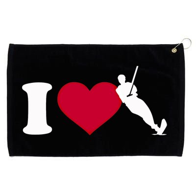 I Love Water Skiing Gift Grommeted Golf Towel