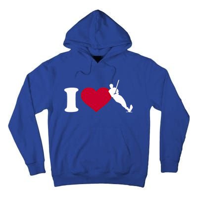 I Love Water Skiing Gift Tall Hoodie