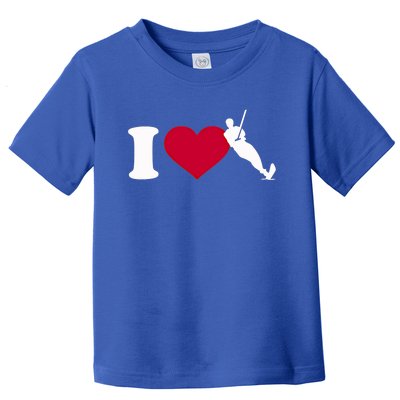 I Love Water Skiing Gift Toddler T-Shirt