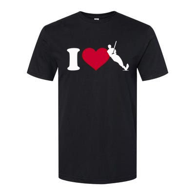 I Love Water Skiing Gift Softstyle CVC T-Shirt