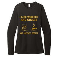 I Like Whiskey And Cigars And Maybe 3 People Womens CVC Long Sleeve Shirt