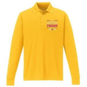 I Love When I Wake Up In The Morning Donald Trump President Performance Long Sleeve Polo