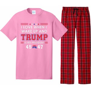 I Love When I Wake Up In The Morning Donald Trump President Pajama Set