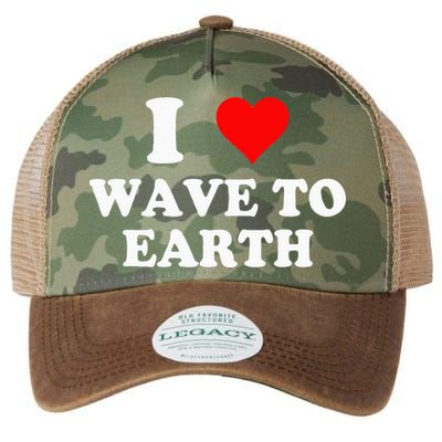 I Love Wave To Earth I Heart Wave To Earth Red Heart Legacy Tie Dye Trucker Hat