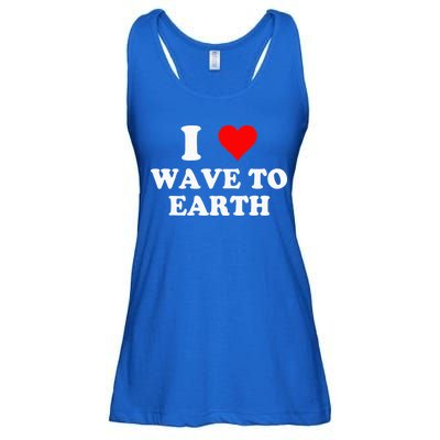 I Love Wave To Earth I Heart Wave To Earth Red Heart Ladies Essential Flowy Tank