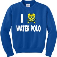 I Love Water Polo Gift Idea For Players Fans And Lovers Gift Kids Sweatshirt