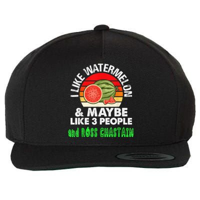 I LIKE WATERMELON AND MAYBE LIKE 3 PEOPLE Wool Snapback Cap