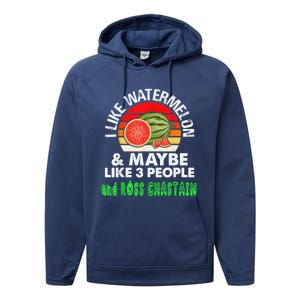 I LIKE WATERMELON AND MAYBE LIKE 3 PEOPLE Performance Fleece Hoodie