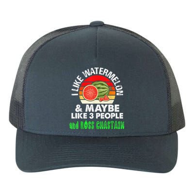 I LIKE WATERMELON AND MAYBE LIKE 3 PEOPLE Yupoong Adult 5-Panel Trucker Hat