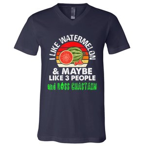 I LIKE WATERMELON AND MAYBE LIKE 3 PEOPLE V-Neck T-Shirt