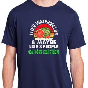 I LIKE WATERMELON AND MAYBE LIKE 3 PEOPLE Adult ChromaSoft Performance T-Shirt