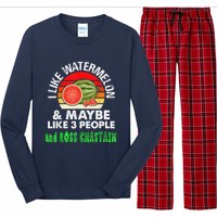 I LIKE WATERMELON AND MAYBE LIKE 3 PEOPLE Long Sleeve Pajama Set