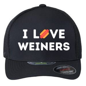 I Love Weiners Frank Sausage Bun Hotdogs Food Great Gift Flexfit Unipanel Trucker Cap