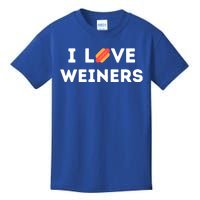 I Love Weiners Frank Sausage Bun Hotdogs Food Great Gift Kids T-Shirt