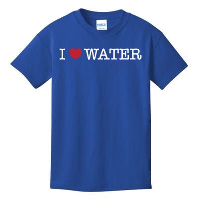 I Love Water Gift Kids T-Shirt