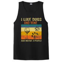 I Like Wine My Dog And Maybe 3 People  Wo PosiCharge Competitor Tank