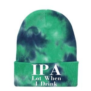 Ipa Lot When I Drink Tie Dye 12in Knit Beanie