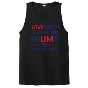 I Love When I Wake Up Trump President Usa Fans Liberal Tears PosiCharge Competitor Tank