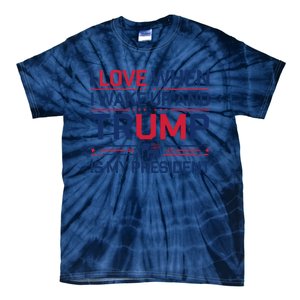 I Love When I Wake Up Trump President Usa Fans Liberal Tears Tie-Dye T-Shirt