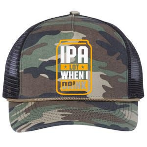 Ipa Lot When I Drink Beer Lover St PatrickS Day Retro Rope Trucker Hat Cap