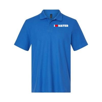 I Love Water Funny Gift Softstyle Adult Sport Polo