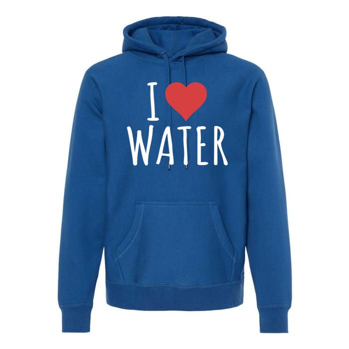 I Love Water Great Gift Premium Hoodie