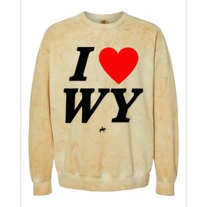 I Love Wyoming Colorblast Crewneck Sweatshirt