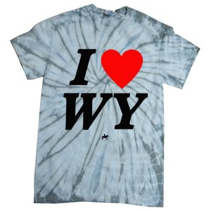 I Love Wyoming Tie-Dye T-Shirt