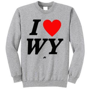 I Love Wyoming Tall Sweatshirt