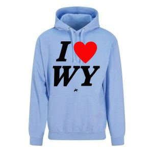 I Love Wyoming Unisex Surf Hoodie