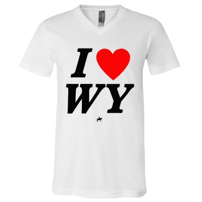 I Love Wyoming V-Neck T-Shirt