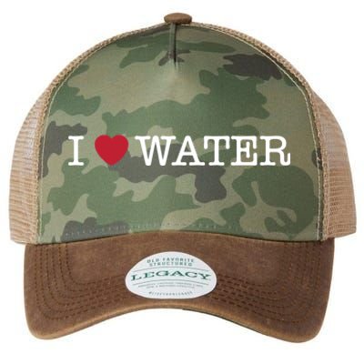 I Love Water Gift Legacy Tie Dye Trucker Hat