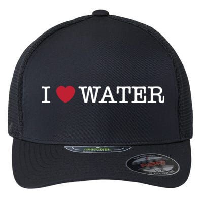 I Love Water Gift Flexfit Unipanel Trucker Cap