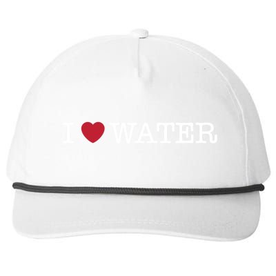 I Love Water Gift Snapback Five-Panel Rope Hat