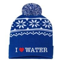 I Love Water Gift USA-Made Snowflake Beanie