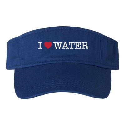 I Love Water Gift Valucap Bio-Washed Visor