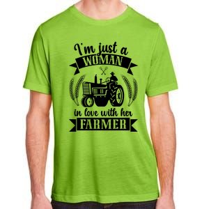 In Love With Her Farmer Wife Farm Wife Of A Farmer Gift Adult ChromaSoft Performance T-Shirt