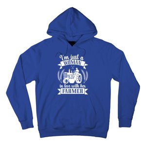 In Love With Her Farmer Wife Farm Wife Of A Farmer Gift Hoodie