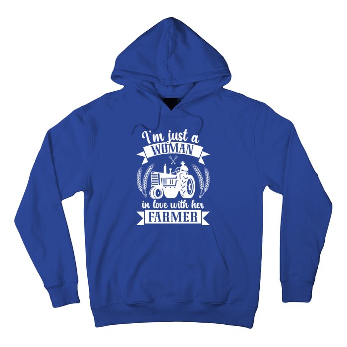 In Love With Her Farmer Wife Farm Wife Of A Farmer Gift Hoodie