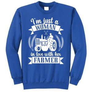 In Love With Her Farmer Wife Farm Wife Of A Farmer Gift Sweatshirt