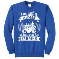 In Love With Her Farmer Wife Farm Wife Of A Farmer Gift Sweatshirt