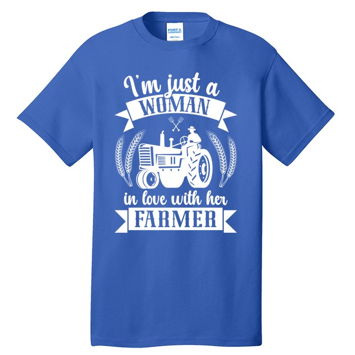 In Love With Her Farmer Wife Farm Wife Of A Farmer Gift Tall T-Shirt