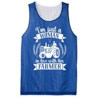 In Love With Her Farmer Wife Farm Wife Of A Farmer Gift Mesh Reversible Basketball Jersey Tank