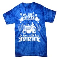 In Love With Her Farmer Wife Farm Wife Of A Farmer Gift Tie-Dye T-Shirt