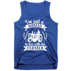 In Love With Her Farmer Wife Farm Wife Of A Farmer Gift Tank Top