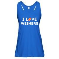 I Love Weiners Frank Sausage Bun Hotdogs Food Gift Ladies Essential Flowy Tank