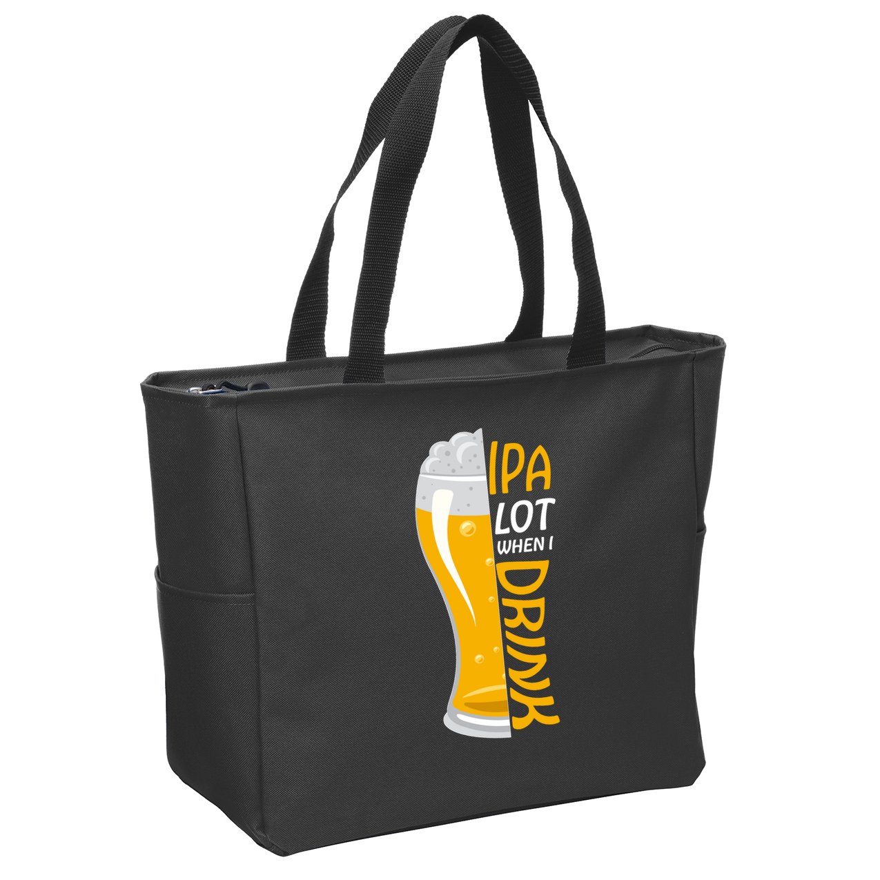 IPA Lot When I Drink Zip Tote Bag