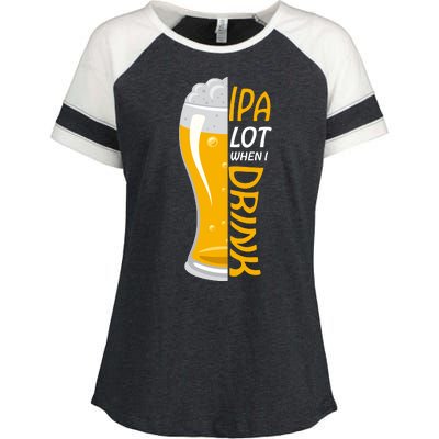 IPA Lot When I Drink Enza Ladies Jersey Colorblock Tee