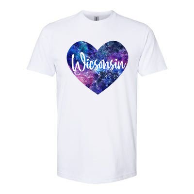 I Love Wisconsin Usa Gift Softstyle® CVC T-Shirt