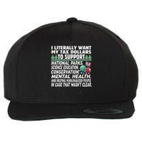 I Literally Want My Tax Dollars To Support National Parks Wool Snapback Cap